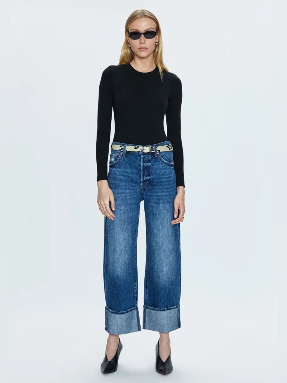 Pistola Ryder High Rise Cuffed Straight Jeans Fulton 26 - Picture 14 of 14